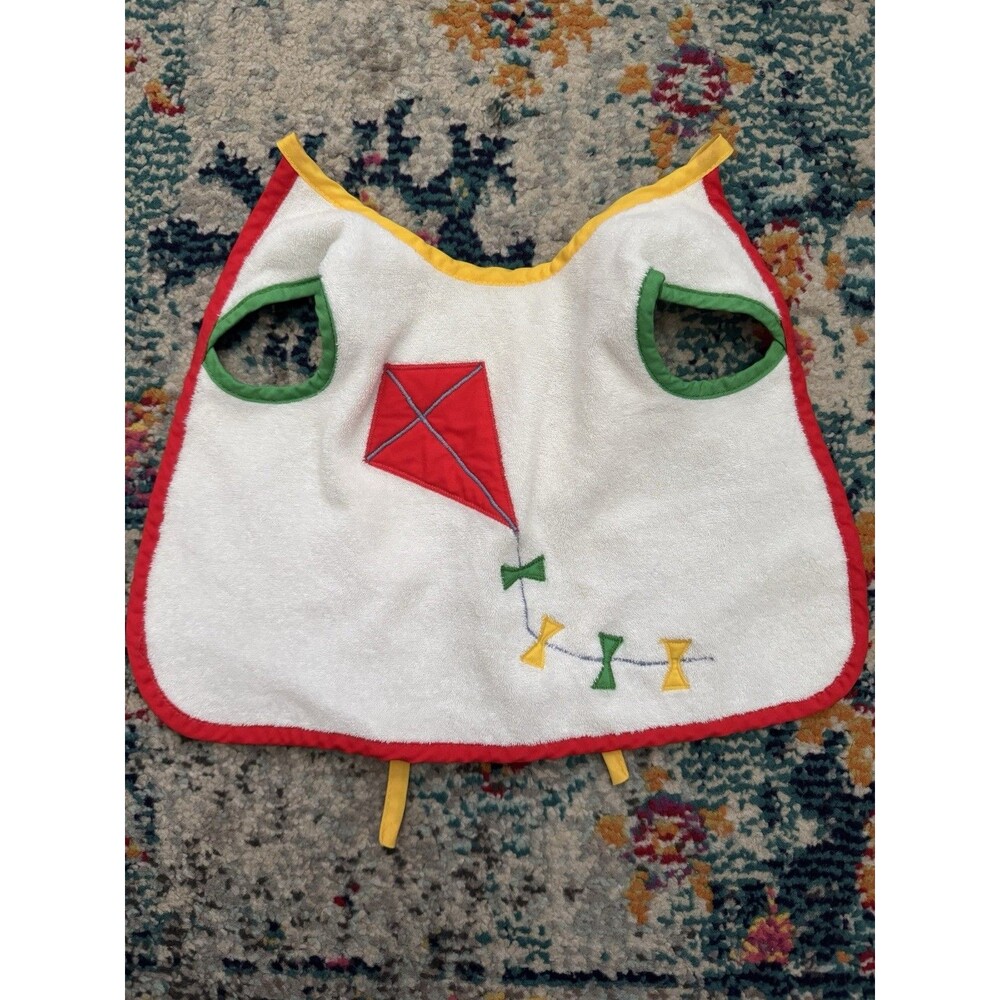 Vintage 90s Betti Terrell by Johnston Kite Terricloth Bib Size 6-9 Months